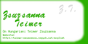 zsuzsanna teimer business card